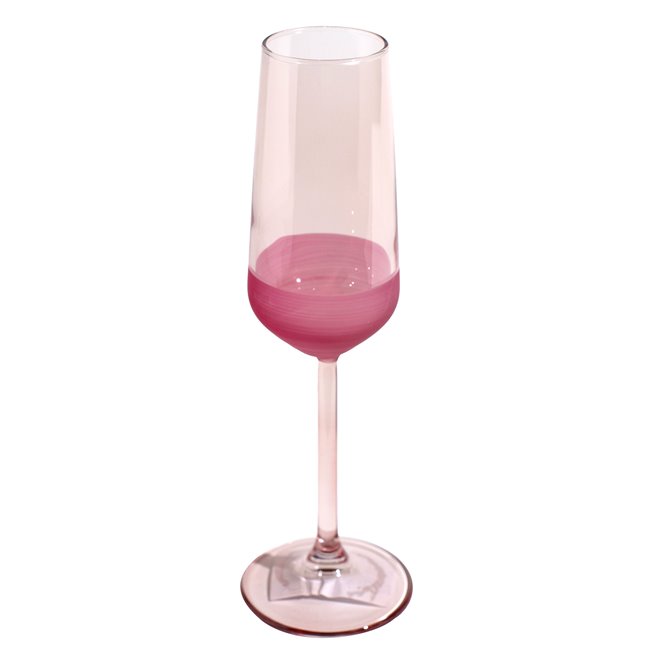 Champagne glass Moluna, pink, 195ml, H22.5cm, D7cm