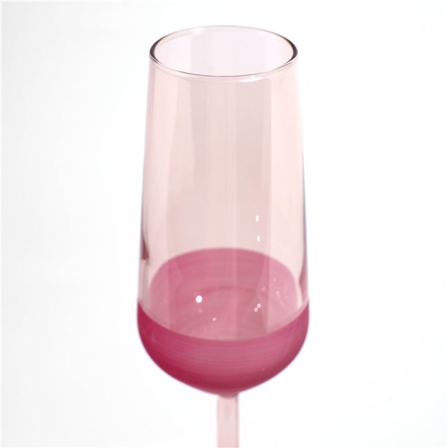 Champagne glass Moluna, pink, 195ml, H22.5cm, D7cm