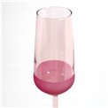 Champagne glass Moluna, pink, 195ml, H22.5cm, D7cm