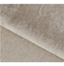 Corner sofa Elume R, sleeping function, Amore 18, Velvetmat 22, bouclé, cream, H88x190x287cm