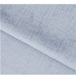 U shape sofa Elberto L, sleeping function, Aubron 100, wavy velvet, blue, H100x165x306cm