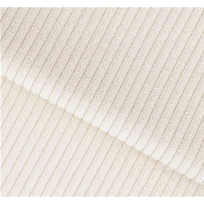 Sofa bed Elcadova Black, sleeping function, Jarell 18, wavy velvet, beige, H97x97x244cm