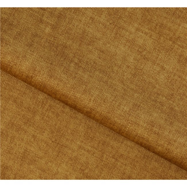 Corner sofa Elkampo L, sleeping function, Manhattan 45, velvet, yellow, H88x196x265cm