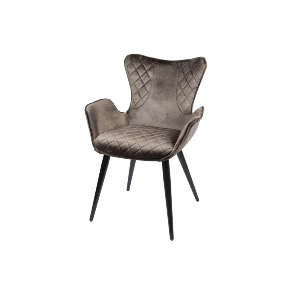 Chair Sakata, dark grey, 63x61x H88cm, seat height 47cm