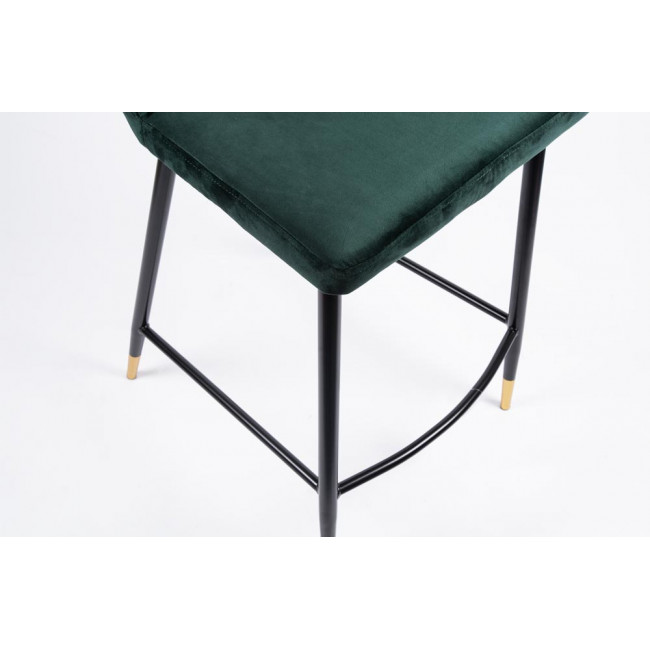 Bar stool Salem, green, 46x55x H95cm,  seat height 62 cm