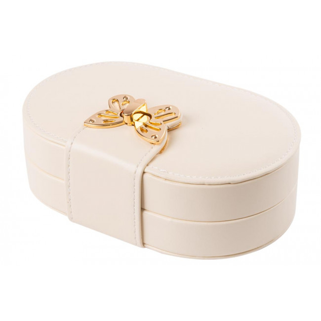 Jewellery box Zvolle, beige, 18x11x6cm