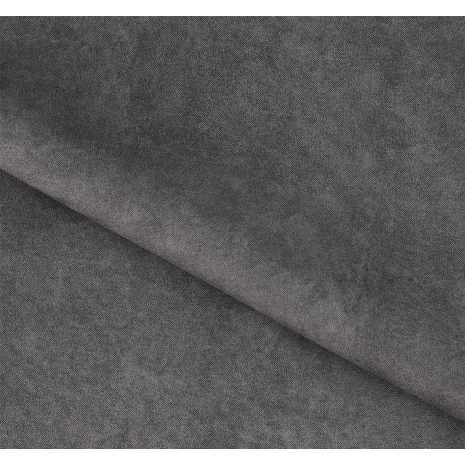 Угловой диван Elinferne R, раздвижной, Relax 04, бархат, серый, H107x210x297см