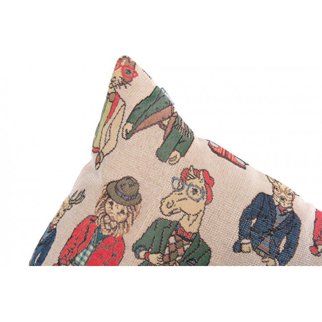 Decorative pillowcase Dogs 168, taupe, 45x33cm