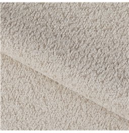 Sofa bed Elcadova Oak, sleeping function, Royal 18, bouclé, beige, H97x97x244cm