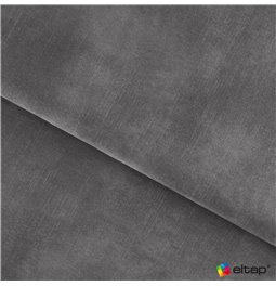 U shape sofa Elberto R, sleeping function, Toscany 03, velvet, grey, H100x165x306cm