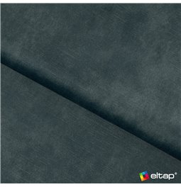 U shape sofa Elberto R, sleeping function, Toscany 40, velvet, blue, H100x165x306cm