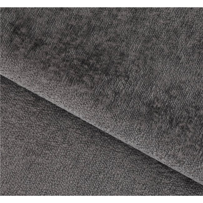 Bench with storage box Elgomsi Touch 05, textured velvet, dark grey, H45x72x104cm