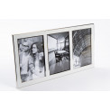 Photo frame x3, metal/aluminium, 10x15cm