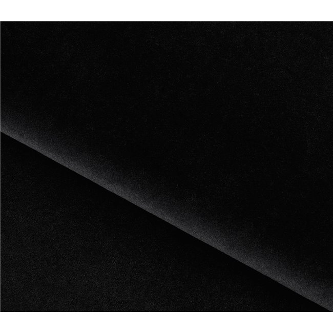 Pouf Elmego Velvetmat 10, velvet, black, H42x68x82cm