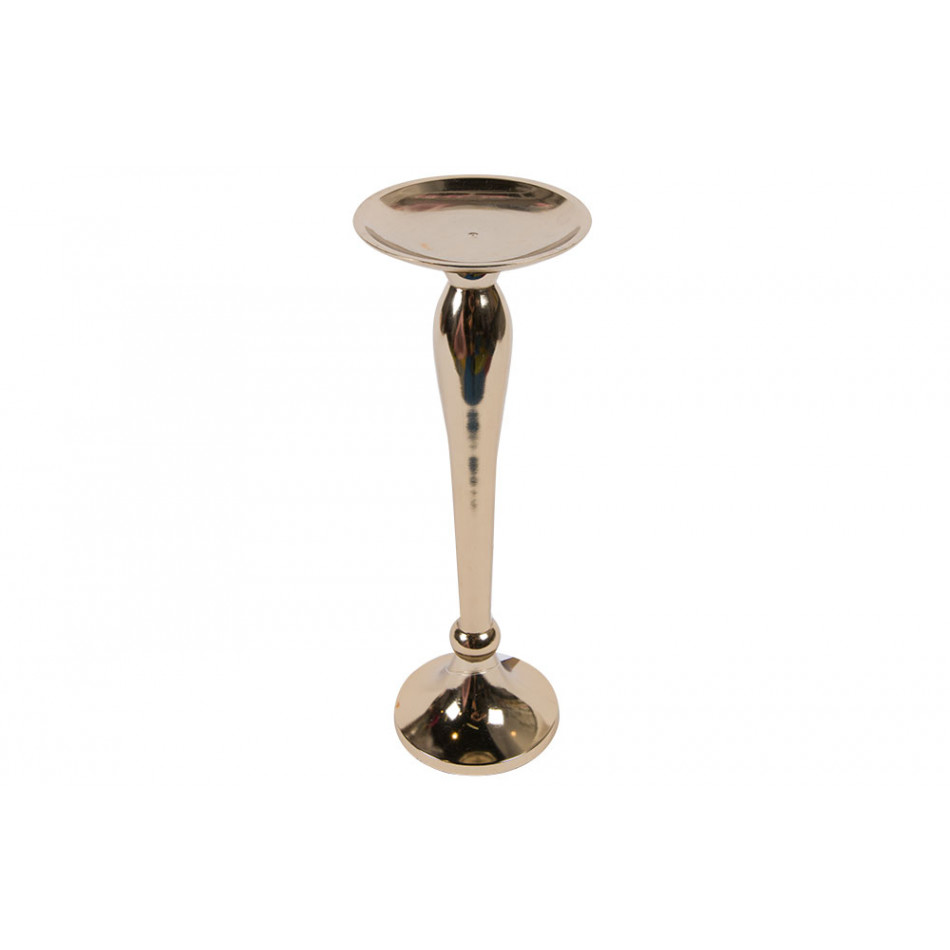 Candle holder Vellore, champagne/golden, h31cm, D11cm