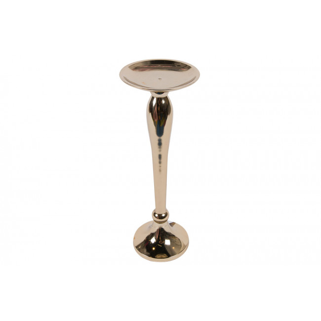 Candle holder Vellore, champagne/golden, h31cm, D11cm