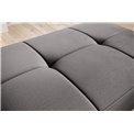 Pouf with storage Elbellis Nube 5, velvet, grey, H42x62x97cm