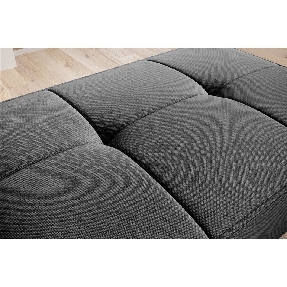 Pouf with storage Elbellis Vero 5, dark grey, H42x62x97cm