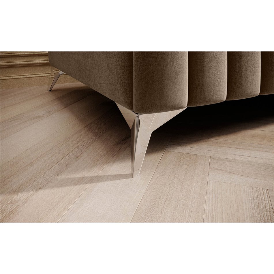 Bench Elaurence Nube 20, velvet, beige, H36xx132cm