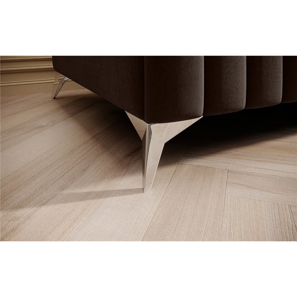 Bench Elaurence Nube 22, velvet, brown, H36xx132cm