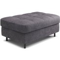 Bench with storage box Elgomsi Touch 05, textured velvet, dark grey, H45x72x104cm