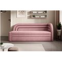 Sofa bed Elfabilo R, sleeping function, Touch 24, textured velvet, pink, H80x86x223cm