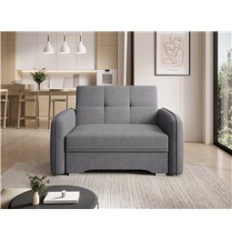 Folding armchair Elaine Poco 04, grey, H84x109x102cm