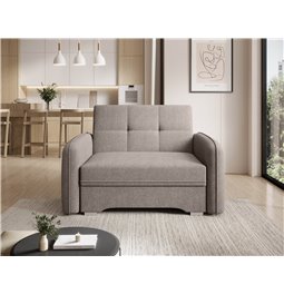 Folding armchair Elaine Poco 07, beige, H84x109x102cm