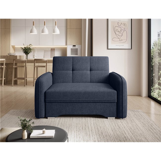 Folding armchair Elaine Poco 40, dark blue, H84x109x102cm
