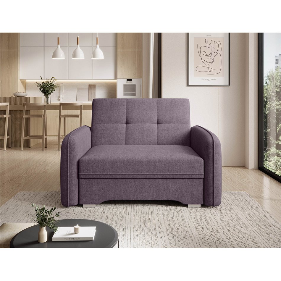 Folding armchair Elaine Poco 41, purple, H84x109x102cm