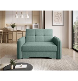 Folding armchair Elaine Poco 100, green, H84x109x102cm