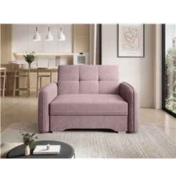 Folding armchair Elaine Poco 101, salmon color, H84x109x102cm
