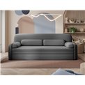 Sofa bed Elioss, sleeping function, Sola 06, dark grey, H87x89x236cm