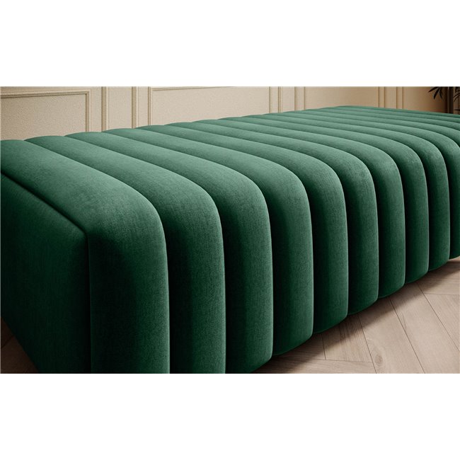 Bench Elaurence Nube 35, velvet, green, H36xx132cm