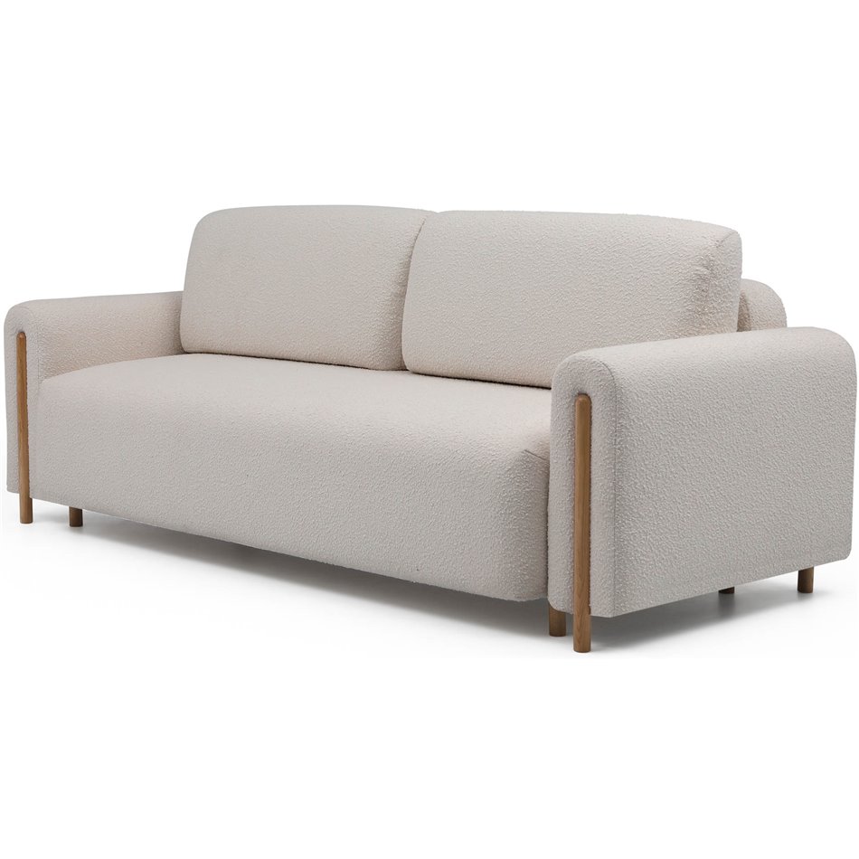 Sofa bed Elcadova Oak, sleeping function, Jaffray 03, grey, H97x97x244cm