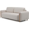 Sofa bed Elcadova Oak, sleeping function, Jaffray 03, grey, H97x97x244cm