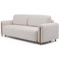 Sofa bed Elcadova Oak, sleeping function, Jaffray 18, beige, H97x97x244cm