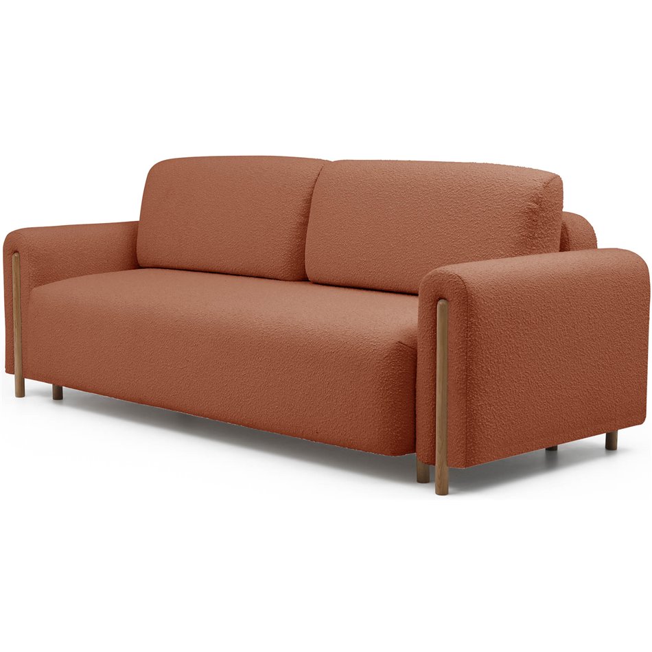 Диван-кровать Elcadova Oak, раздвижной, Jaffray 30, коричневый, H97x97x244см