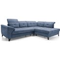 Угловой диван Elinferne R, раздвижной, Raquel 40, темно-синий, H107x210x297см