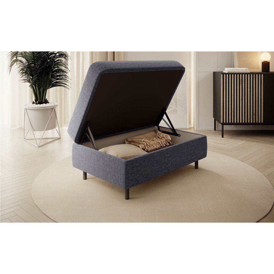 Bench with storage box Elgomsi Aspen 05, dark grey, H45x72x104cm