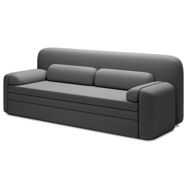 Sofa bed Elioss, sleeping function, Sola 06, dark grey, H87x89x236cm