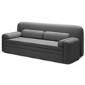 Sofa bed Elioss, sleeping function, Sola 06, dark grey, H87x89x236cm