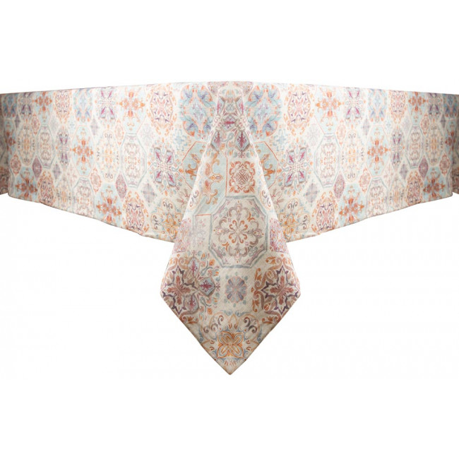 Tablecloth Floral D3251-2, linen, 140x200cm