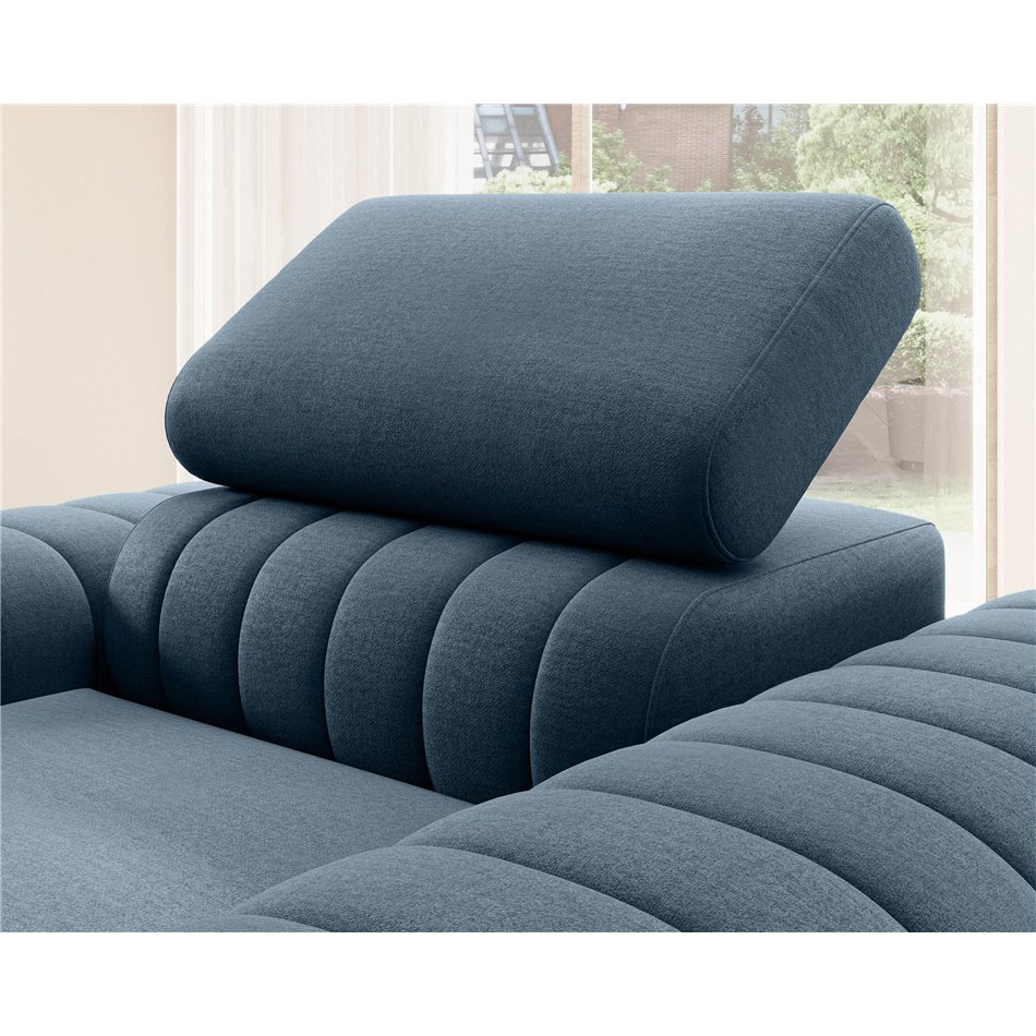 Armchair Elaurence Monolith 76, velvet, dark blue, H105x97x125cm