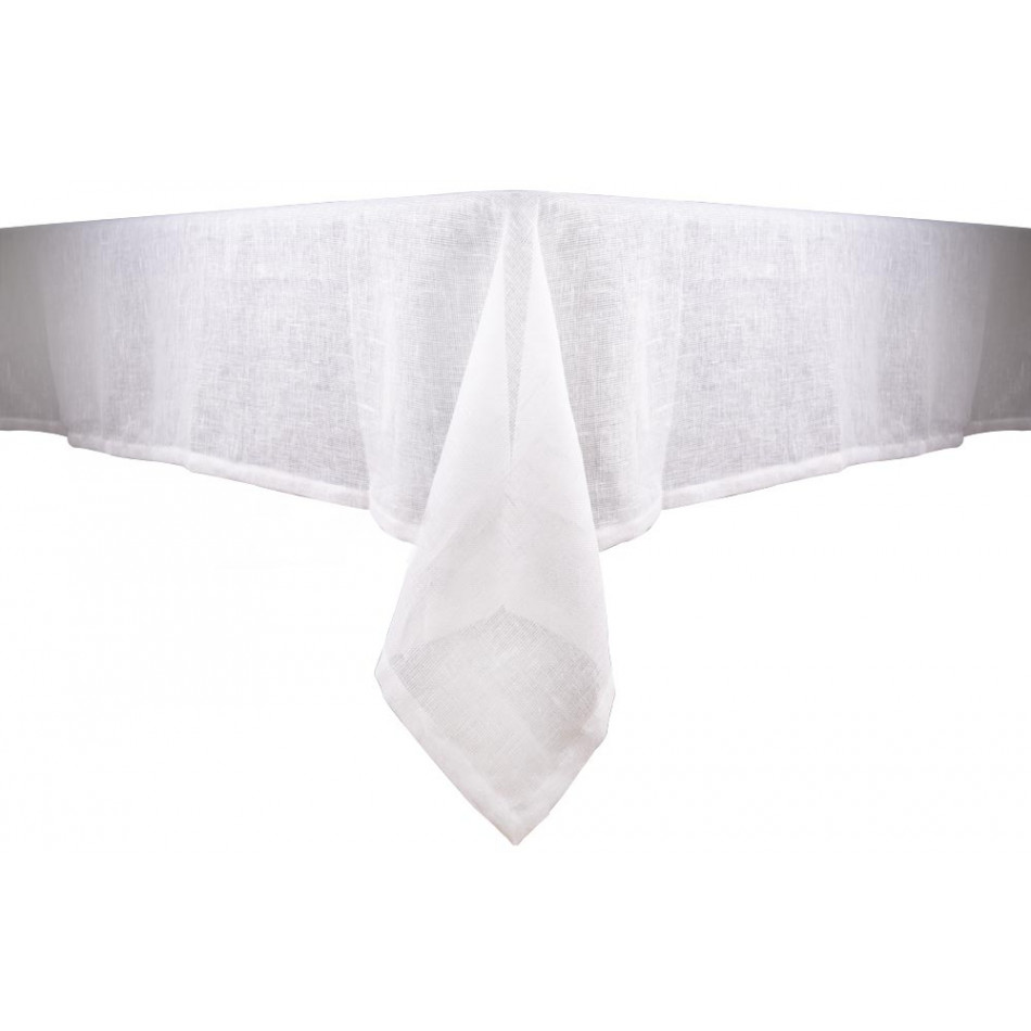 Linen tablecloth, white, 11 L1520, 140x200cm