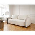 Sofa bed Elcadova Black, sleeping function, Jaffray 01, white, H97x97x244cm