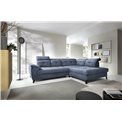 Угловой диван Elinferne R, раздвижной, Raquel 40, темно-синий, H107x210x297см