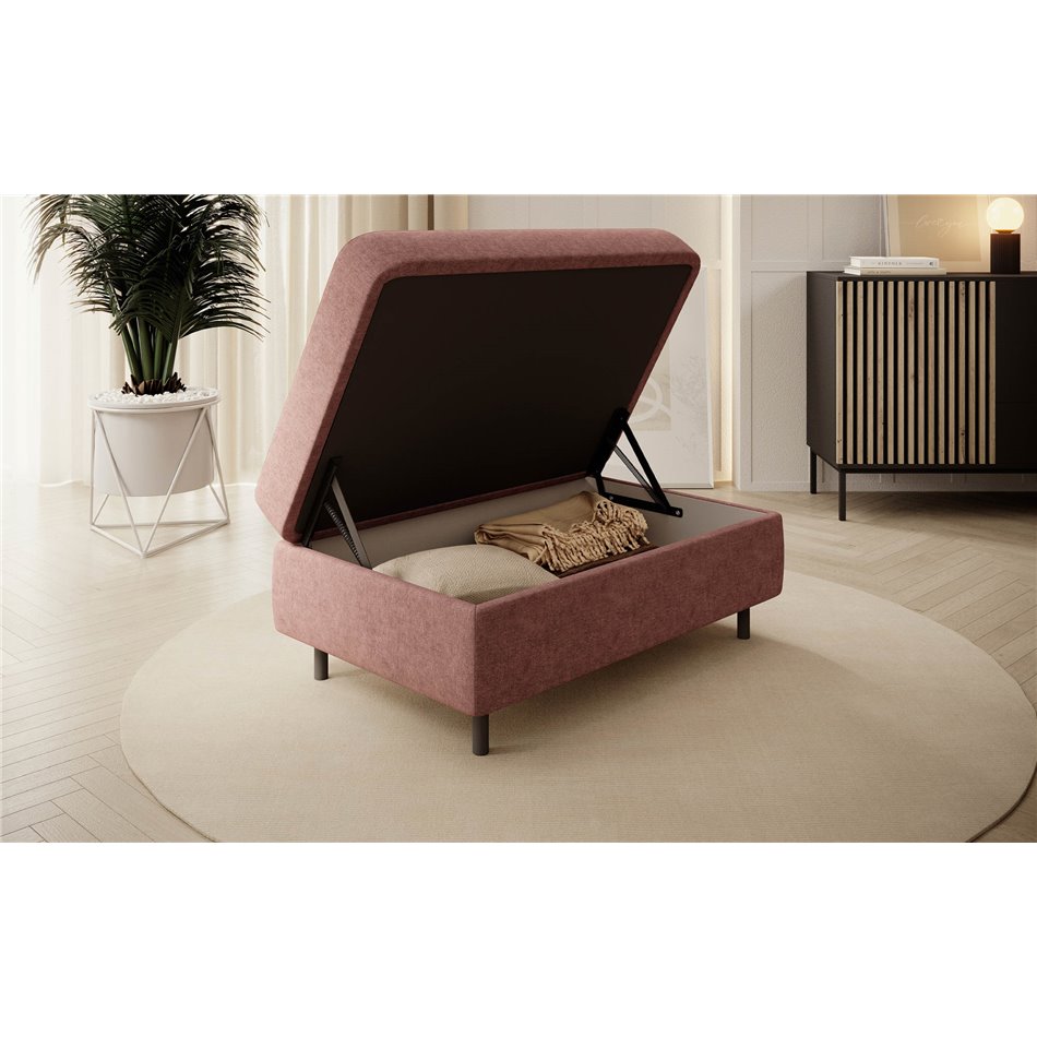 Bench with storage box Elgomsi Raquel 24, salmon color, H45x72x104cm