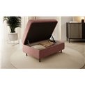 Bench with storage box Elgomsi Raquel 24, salmon color, H45x72x104cm