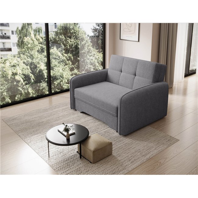 Folding armchair Elaine Poco 04, grey, H84x109x102cm